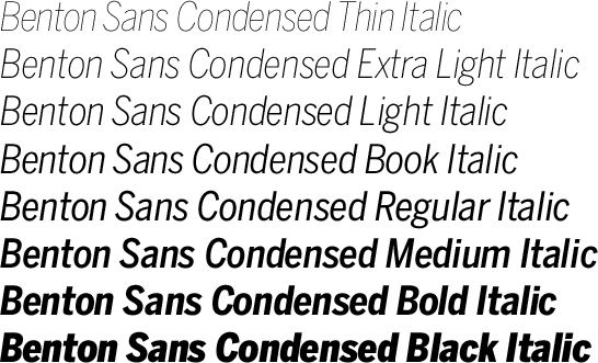benton sans condensed black font free download